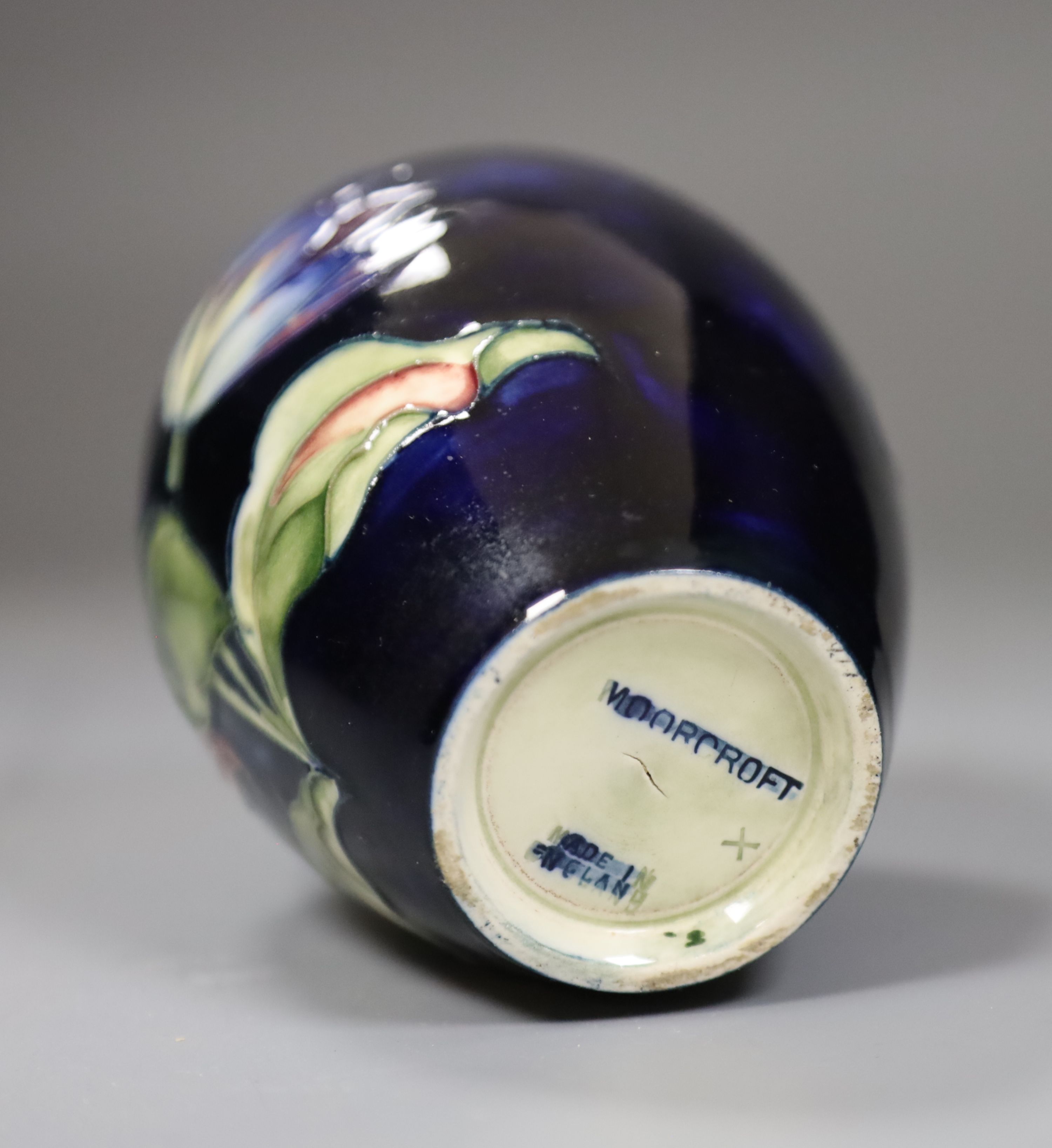 A Moorcroft vase, height 11cm